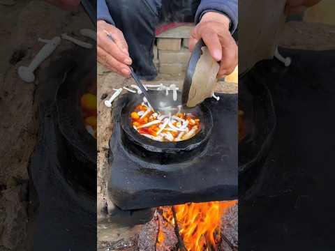 Chinese Burger Slate Mushroom Hotpot