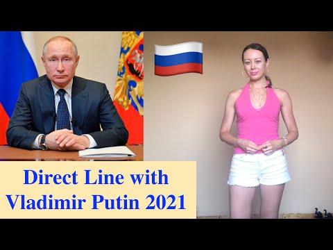 Какой вакциной привился Путин? Будет ли Россия блокировать соцсети? Direct Line with Putin 2021