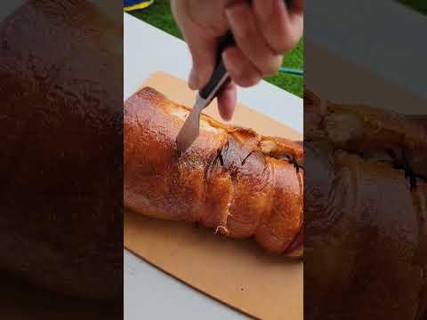 lechon belly roll!! #cooking #oven #roasted #belly #lechon #crispy #eat #asmr
