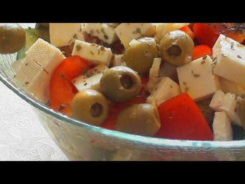 Греческий салат за 10 минут Рецепт пошаговый salad