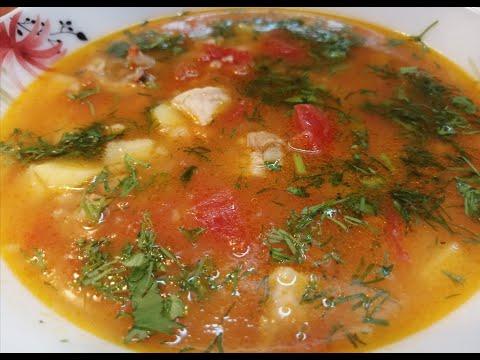 Вкуснейший итальянский овощной суп из свежих помидор и риса, вкусно и в горячем и холодном виде