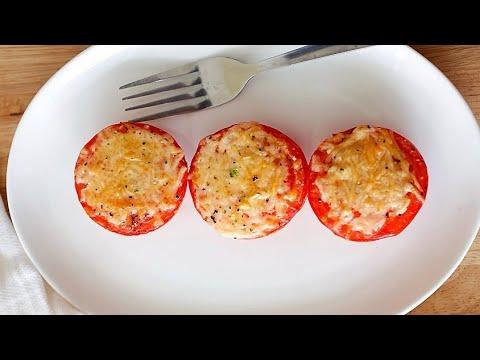 Яичница с помидорами и с сыром!  быстрый завтрак!