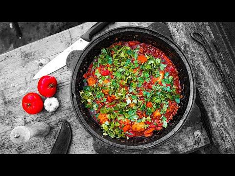 Рецепт хорциани в казане на костре. Вкуснейшее грузинское жаркое! Кормим людей бесплатно.